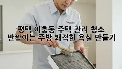 평택 이충동 주택 관리 청소: 반짝이는 주방, 쾌적한 욕실 만들기